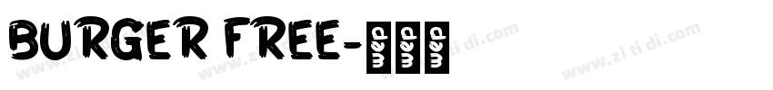 BURGER FREE字体转换